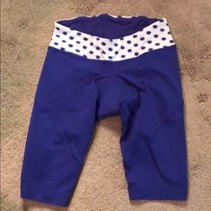 Lululemon purple bike shorts.